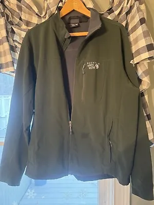 Mountain Hardwear Conduit Softshell Windstopper Full Zip Jacket Size XL - Green • $24.75