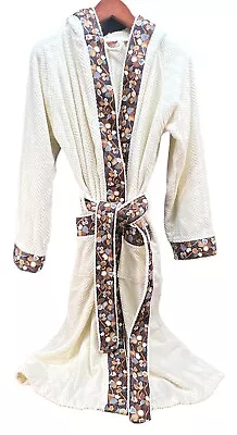 Missoni Small Unisex Retro Foral Terry Hooded Tie 100% Cotton Robe • $149.99