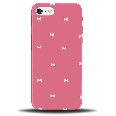 £11.99 • Buy Pink And White Bow Tie Phone Case Cover | Bows Girly Cute Baby Light Pale A774