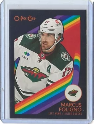 Marcus Foligno 2023-24 O-Pee-Chee Hockey RETRO BLACK 84/100 Minnesota Wild • $3.99