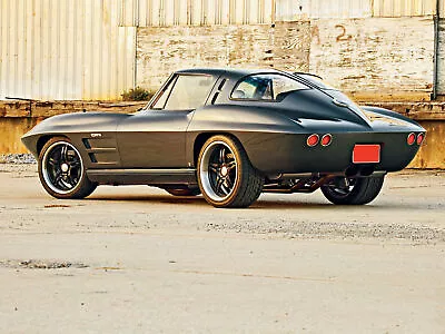 1963 Chevy Corvette Split Window Black - Poster 20x30 Sports Car Muscle Car • $19.99