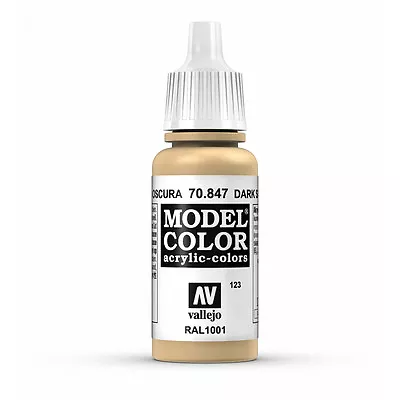 Vallejo Model Color: Dark Sand - VAL70847 Acrylic Paint 17ml Bottle 123 • £2.65