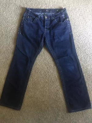 Mek Denim Boston Straight Jeans Mens Size 33 Distressed • $15.99