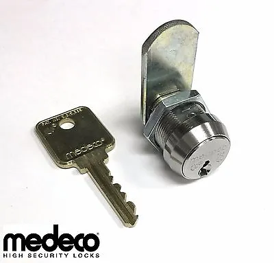 Set Of (2) Medeco High Security Cam Locks5/8 Inch Body Length With (5) Keys • $85.40