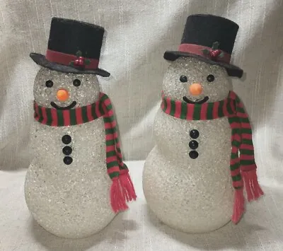 (2) Vintage 70s Avon Chilly Sam Snowman Christmas Melted Popcorn No Light • $19.99