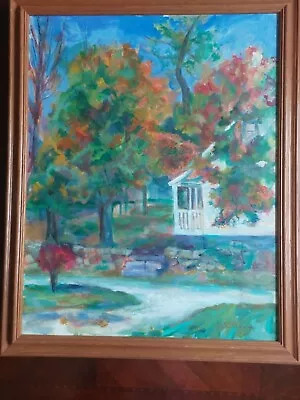 32x26  Acrylic Framed Painting  Autumn In Monteagle  Signed Jane Brown Artist • $195