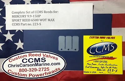 CCMS Mercury/Mariner Sport Outboard Reed 9.9-15hp PN.223-S • $26