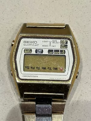 Vintage Seiko Chronograph A128-5010T No Battery • $10