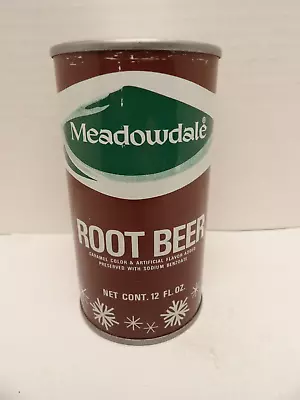 Meadowdale Root Beer Flat Top Soda Pop Can Detroit Michigan • $10