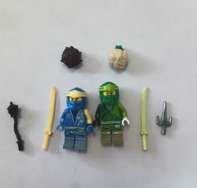 Lego Ninjago Minifigures Lloyd Jay Plus Weapons Preowned Excellent Condition  • $12