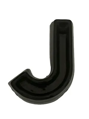 VTG LETTER J Marquee Movie Plastic BLACK Film 4” Initial Retro • $13.95