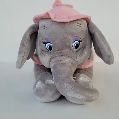Disney Parks Mrs Jumbo Dumbo's Mother 14  Plush Stuffed Animal Gray Velour Soft • $25
