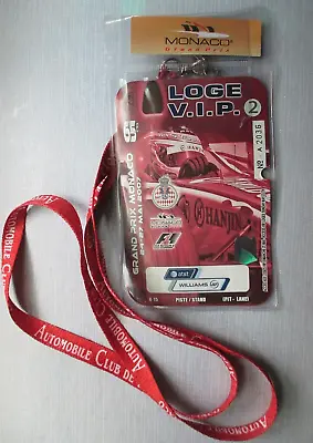 2007 Monaco Grand Prix Formula 1 F1 Souvenir Lanyard FIA Ticket Pass Alonso Win • $54