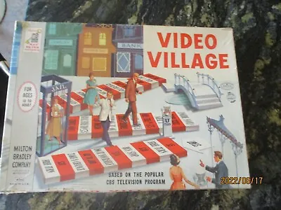 Vintage Milton Bradley Video Village Board Game CBS TV Game Show • $24.99