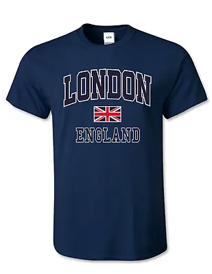 Unisex London England Souvenir  Union Jack Printed Adult Souvenir T-shirts  • £8.99