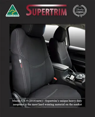 Seat Cover Mazda CX-9 Front (FB) 100% Waterproof Premium Neoprene • $259
