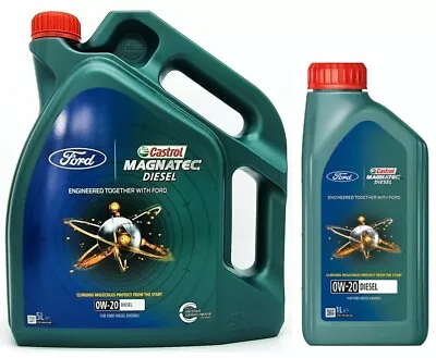 Castrol Magnatec Diesel 0W20 Synthetic Engine Oil Ford Diesel WSS-M2C952-A1 • £18.60