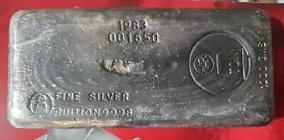 1983 Vintage 1kg Silver 999.9 Harrington Vintage Cast Bar • $2495
