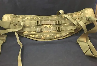 USGI Tactical Rucksack Waist Belt Hip Belt ACU/UCP Molle Molded Padded VGC • $16.98