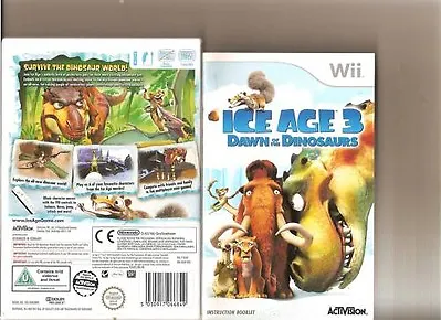 Nintendo Wii : Ice Age 3: Dawn Of The Dinosaurs (Wii) VideoGames Amazing Value • £4.04