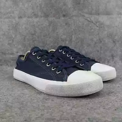 H&M Shoes Mens 10 Sneakers Casual Lifestyle Classic Canvas Lace Up Fashion Blue • $28.97