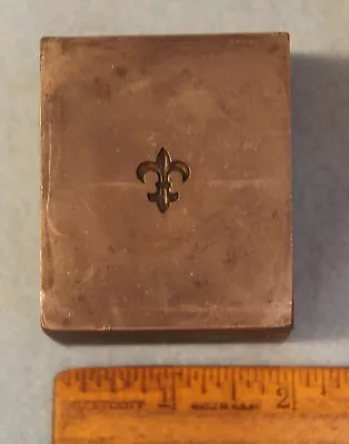 Vintage FLEUR DE LIS For Jewelry STEEL STAMPING DIE CGX230 • $50