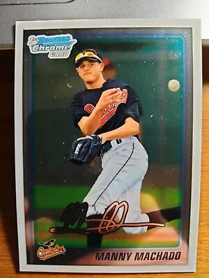 2010 Bowman Chrome MANNY MACHADO 1st Prospect #BDPP80! • $5.50