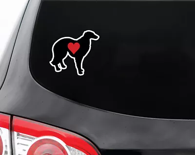 I Love Heart Borzoi Dog Decal Sticker | Truck  Car  Window • $3.75