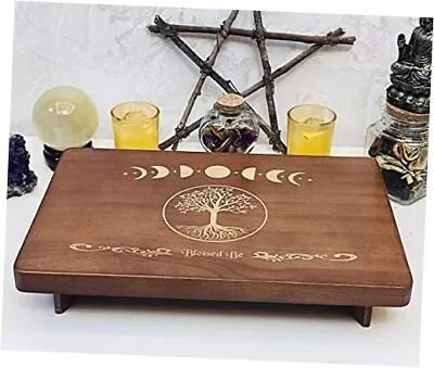 Altar Table Meditation Table Small Altar Table Wooden Witch The Tree Of Life • $38.49