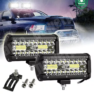 7inch 24000LM LED Work Pods Light Bar Spot Truck Offroad 4WD Driving Fog Light • $0.01