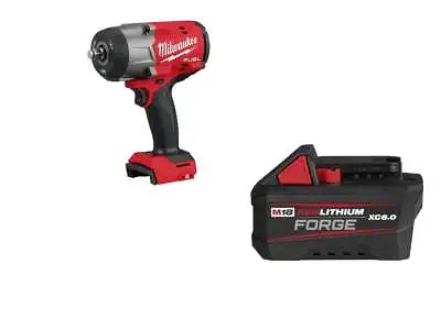 Milwaukee 2967-20F6 M18 FUEL 18V 1/2  Li-Ion Impact Wrench W/ 6AH Forge Battery • $378