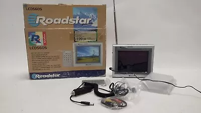 Roadstar 12v LCD5605 5.6“ Portable LCD Monitor TV Boxed Partially Tested Complet • £9.99