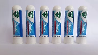 6 X VICKS INHALER NASAL STICK 0.5ml FAST RELIEF FREE SHIPPING Low Price • $13.77