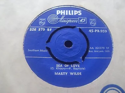 Marty Wilde........sea Of Love..........7 ..1959......rock N`roll / Pop Rock • £1.25