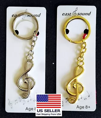 Music Note Keychain Treble Nice Gift • $3.95