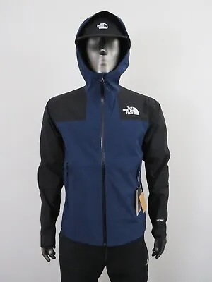 Mens North Face Active Stretch Rain Shell Dryvent Waterproof Hoodie Jacket Navy • $111.96