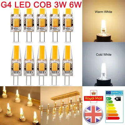 £10.56 • Buy UK 10x Dimmable G4 LED COB 3W 6W Light Bulb Capsule Lamp Replace Halogen Bulbs