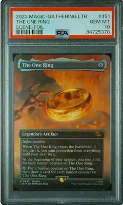 PSA10 MTG Tales Of Middle-Earth The One Ring Scene Foil Magic The Gathering 2023 • $57