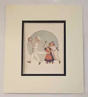 TARRANT Pat-a-Cake (1934 Nursery Rhymes Colour Lithograph) • £9.95