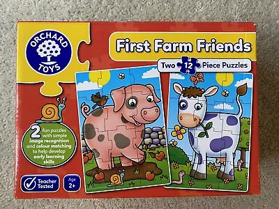 £3.99 • Buy Orchard Toys First Farm Friends - 2 X 12pc Jigsaw Puzzle