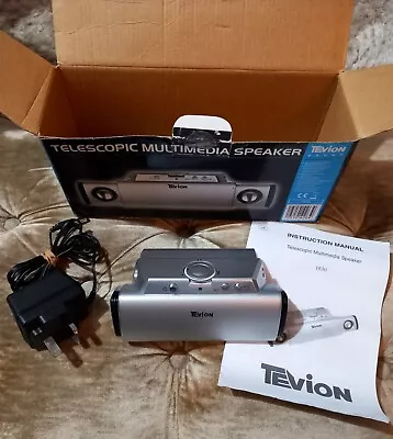 Tevion Telescopic Multimedia Speaker System - Power Cable & Batteries -Excellent • £19.99