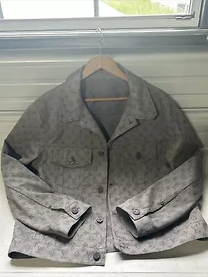 Men’s Authentic Louis Vuitton Monogram Denim Jacket Size 52 • $1499.99