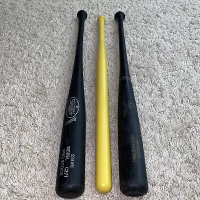 3 Plastic Wiffle Ball Bats Easton Pro Stix 1000 Louisville Slugger C271 Official • $29.99