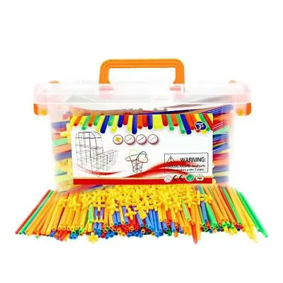 £31.75 • Buy 500pcs Straw Constructor Stem Fort Building Toy Educational Kids Gift Game