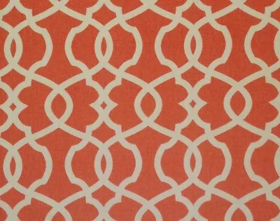 Magnolia Home Emory Tangerine Orange Trellis Furniture Fabric By The Yard 54 W • $8.15