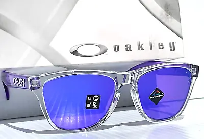 NEW Oakley FROGSKINS XXS Polished Clear PRIZM Violet YOUTH Sunglass J9009-03 • $98.88