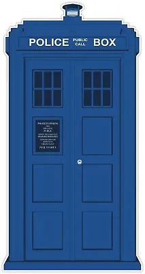TARDIS Dr Who Phone Booth Sticker Decal Laptop Wall Car Phone  • £4