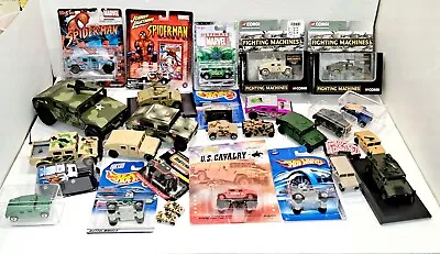 Humvee Large Lot Of 29 Pcs Matchbox Corgi Hot Wheels Maisto VIDEO Good Pics • $34.95