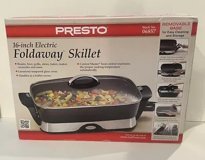 Presto 06857 16-inch Electric Foldaway Skillet Black • $74.99