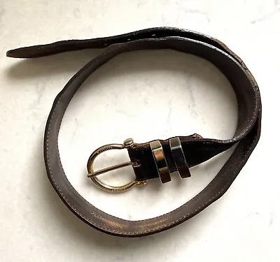 £21 • Buy Authentic Thomas Burberry Leather Belt